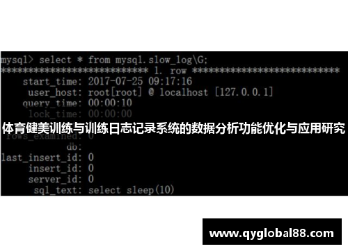 体育健美训练与训练日志记录系统的数据分析功能优化与应用研究